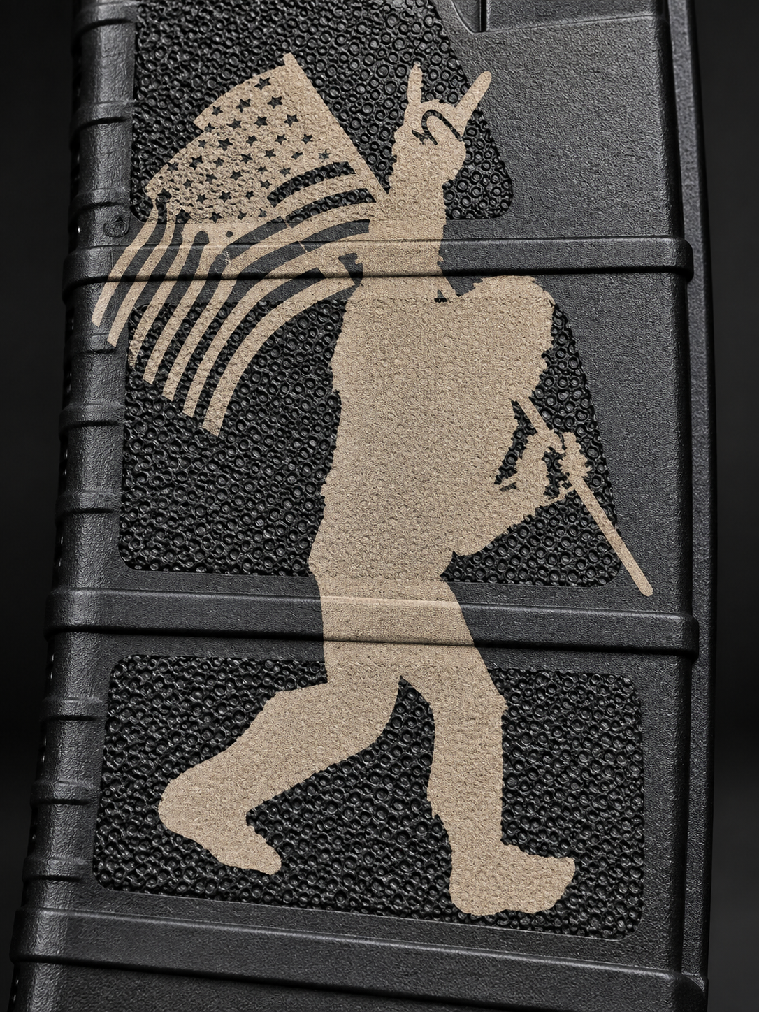 Custom engraved firearm magazine